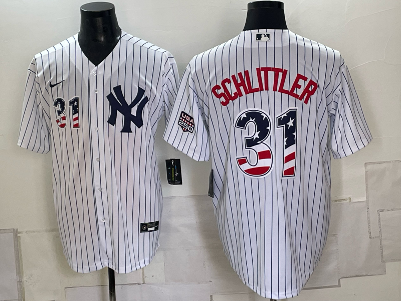 Men 2026 New York Yankees #31 Schlittler white Nike MLB Jersey 0918001->chicago white sox->MLB Jersey